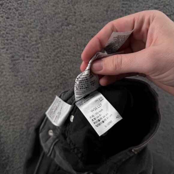 Levi’s Silvertab Jeans Women Charcoal Wash Denim Size 26 Baggy 90’s ACTL 26x25.5 - Picture 11 of 16